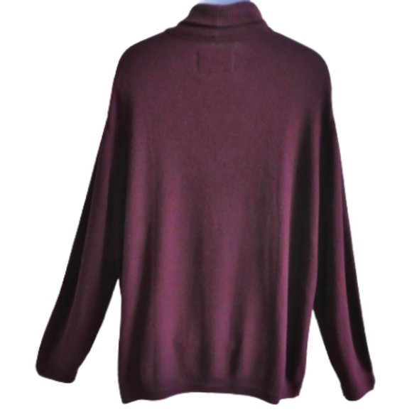 NEW Jos A Bank 1905 Collection Sweater Cardigan Burgundy Merino Wool Blend 2X - Picture 3 of 5